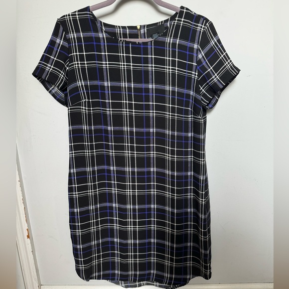 Cynthia Rowley Plaid Short Sleeve Mini Dress size 8 📚Back to School🤓 - Picture 1 of 5